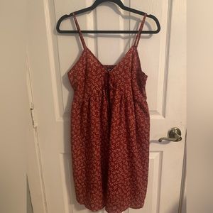 Shein Floral Red Dress